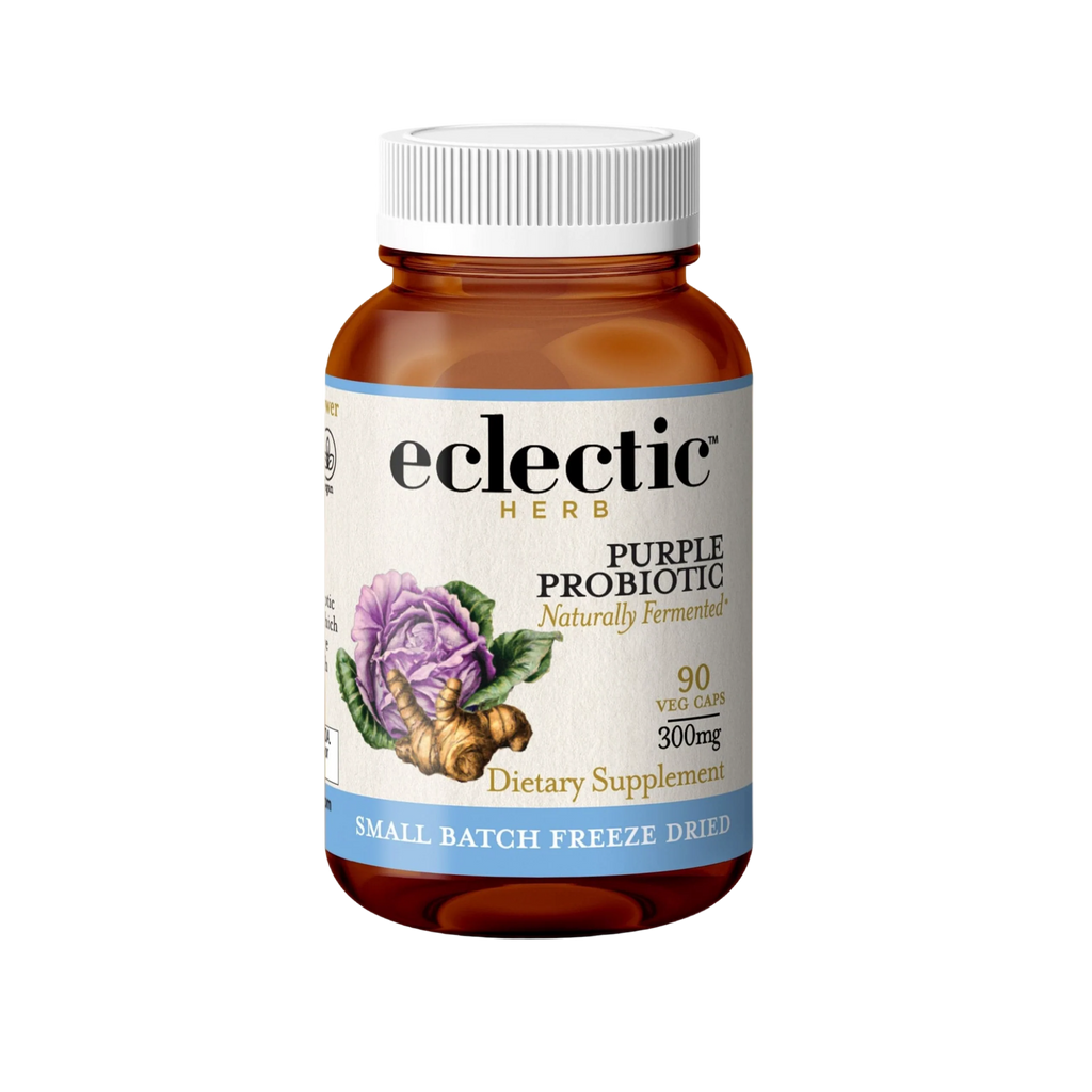Purple Probiotic Capsules | Digestion Support with Fermented