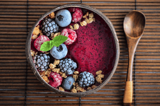 Black Raspberry Smoothie Bowl