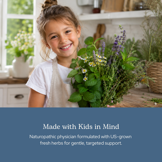 Alle-Relief Kids herbal immune and respiratory support supplement for children with natural ingredients