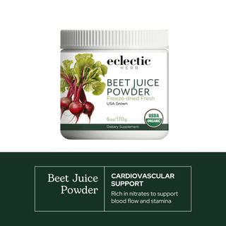Organic freeze-dried beet juice powder for circulation and exercise support