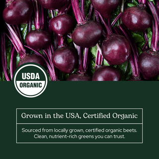 Organic freeze-dried beet juice powder for circulation, antioxidants, and exercise support
