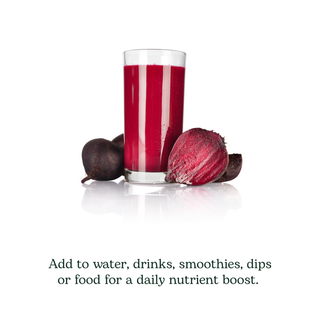 Organic freeze-dried beet juice powder supporting circulation and exercise performance