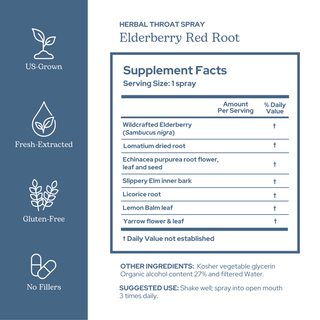 Elderberry Red Root Throat Spray