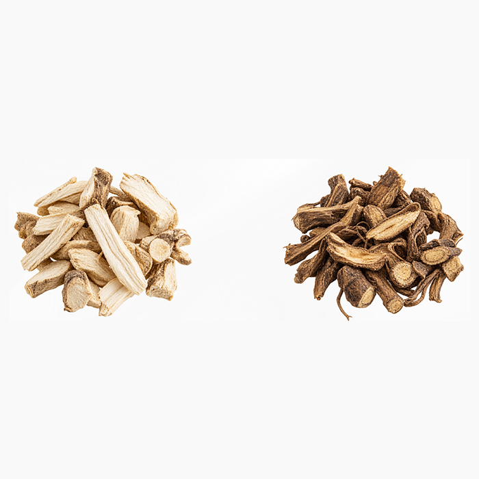 Eclectic Herb Freeze-dried vibrant Dandelion Root vs. air dry dull Dandelion Root