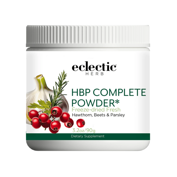 HBP Complete Powder 90g organic vegetable and herb blend for healthy blood pressure and cardiovascular support