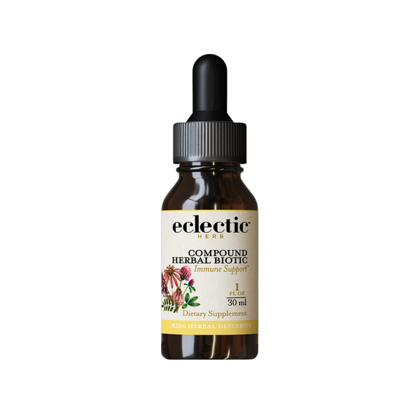 Herbal Biotic Kids natural immune support herbal extract for children in vegetable glycerin bottle