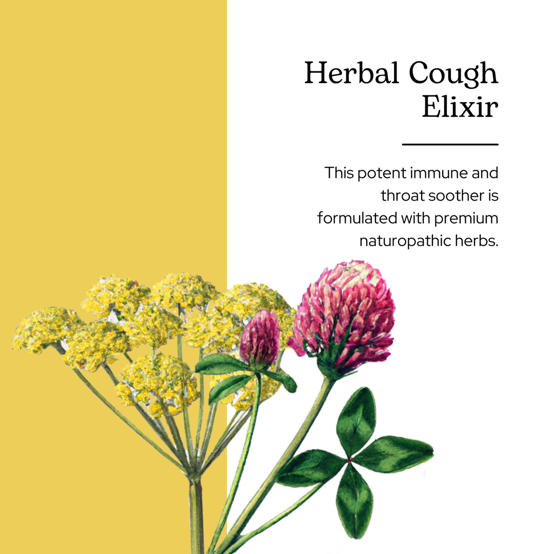 A banner image about Herbal Cough Elixir