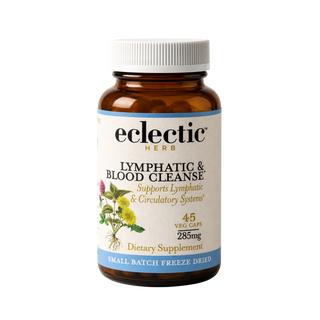 Lymph & Blood Cleanse Capsules with concentrated herbal formula for natural detox and improved lymphatic flow