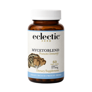 Mycetoblend Mushroom Capsules bottle with immune support full-spectrum organic mushrooms blend
