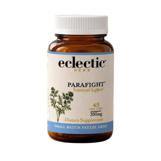 ParaFight capsules bottle with black walnut, wormwood, and clove for digestive and intestinal support