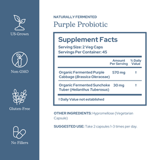 Purple Probiotic Capsules
