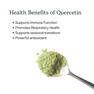 Quercetin flavonoid complex powder with organic grapes, apples, lemon, parsley, kale, and alfalfa for antioxidant and immune support