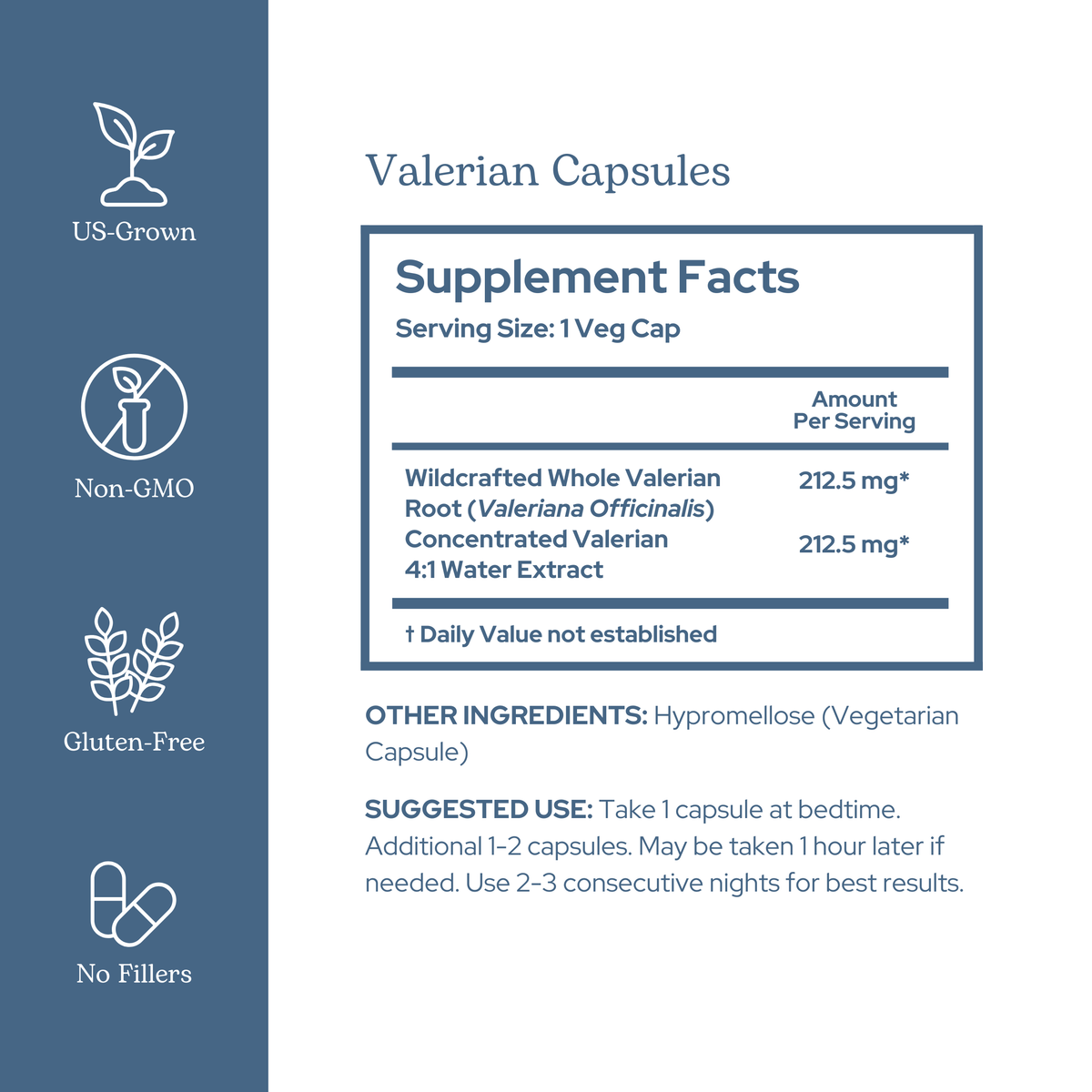 Valerian Capsules - Support Relaxation & Sleep - 90 Capsules