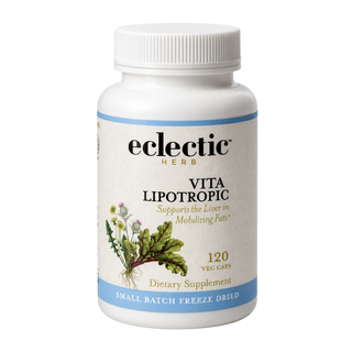 Vitalipotropic capsules bottle with liver support herbal supplement and natural detox ingredients