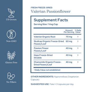 Valerian Passionflower Capsules